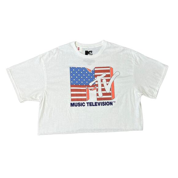 NWT Cropped MTV Graphic tee size XL- Brand new!! - Picture 1 of 3